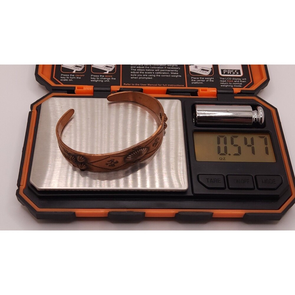 Vintage Copper Native American Thunderbird Cuff Bracelets - Set of 2 - Picture 7 of 10